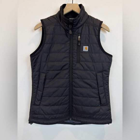 Carhartt Jackets & Blazers - Carhartt Women Rain Defender Insulated Vest Black Relaxed Fit XS